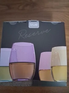True Reserve Chroma Colorful Stemless Wine Glasses multi colors new set of 4 - Picture 1 of 4
