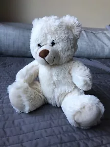 Oso de peluche blanco crema sentado peluche - Imagen 1 de 6