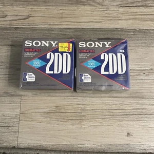 X2 Sony MFD-2DD 3.5 Inch Micro Floppydisk Double Density 10 Pack IBM open box - Afbeelding 1 van 4