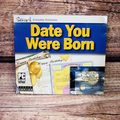 The Date You Were Born (PC 2001 CD-Rom) SNAP! Widows 95, 98, NT, 2000, XP TOPICS - Image 1 of 4