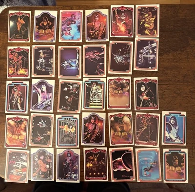 1980 Donruss Kiss Australian Series 3 32 Card Lot Eric Carr High Grade NM+ Ave. - Image 1 of 4