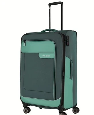 Travelite VIIA Trolley L 91-103 Liter, 4 Rollen, Eukalyptus, 3,4kg NEU + OVP - Bild 1 von 4
