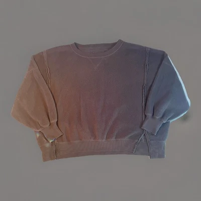Sudadera polar American Eagle Seriously Huggable gris felpa acogedora para mujer M’s Foto 1 de 4