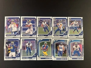 2024 Donruss Optic π‘π΅ Los Angeles Rams Full Team Base Set (10 CARDS) - Picture 1 of 2