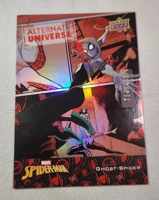 2024 Upper Deck Marvel Spiderman "Alternate Universe" AU-6 Ghost Spider /499 - Image 1 of 4