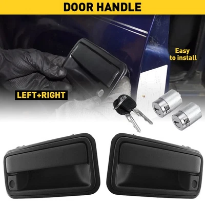 Manija de puerta exterior delantera 88-94 con cilindro de bloqueo para Chevrolet C1500 GMC K1500 Foto 1 de 4