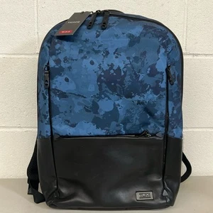 New nwt $345 Tumi Tahoe butler backpack blue black camo camouflage deep ocean - Picture 1 of 7