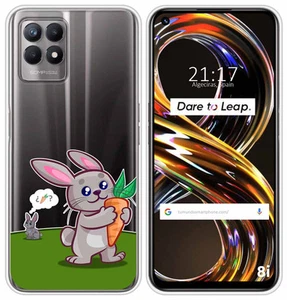 Funda Silicona Transparente para Realme 8i diseño Conejo Dibujos - Imagen 1 de 1