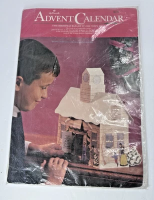 Vintage Hallmark Advent Calendar NOS Christmas Bazar at Town Hall #6 in series - Image 1 of 4