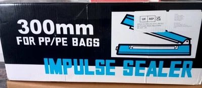 Impulse Heat Sealer Sealing 300mm Machine + 2 Spare Element & Teflon - Image 1 of 4