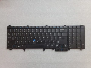 GENUINE DELL LATITUDE E6540 PRECISION M4800 US KEYBOARD BACKLIT WD3KF GRADE A - Picture 1 of 3