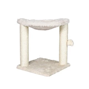 TRIXIE Baza Scratching Post with Hammock | 16" Base, Cream, Small - Picture 1 of 5