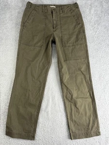 Alex Mill Hose Herren 34 grün Fischgrät Field Fatigue Utility aufgesetzte Taschen - Bild 1 von 8