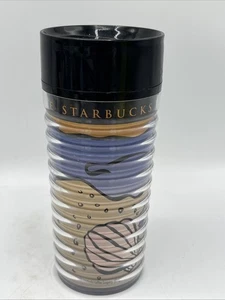 Starbucks Travel Tumbler 1997 Ribbed Sand Castle Shells 12 Oz - Picture 1 of 8