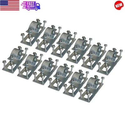 Conjunto de 12 suportes de cerca para instalação de jardim, cercas agrícolas, pérgola, poste de convés - Imagem 1 de 4