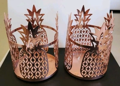 Пара медных металлических подсвечников для ананаса Better Homes & Gardens - Изображение 1 из 4