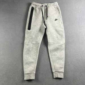 Nike Pants Mens Small Gray Tech Fleece Joggers Sweatpants Athletic Drawstrings - Picture 1 of 11