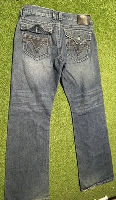 Vintage Xtreme Couture Jeans Affliction Embroidered Pants 34x32 Mens Distressed - Image 1 of 4