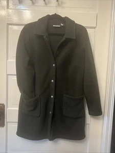 Denim Co Sherpa Bonded with Fleece Snap Jacket Small Olive Coat - Bild 1 von 5