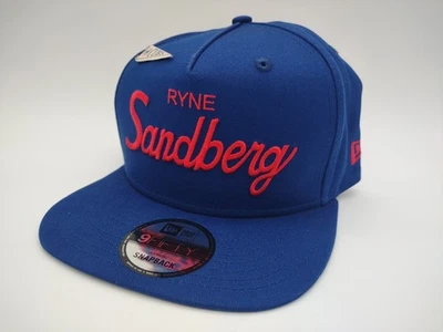 NEW! RYNE SANDBERG Adjustable Hat Snapback A-Frame 9Fifty Cap w/PIN Cubs MLB HOF - Image 1 of 4