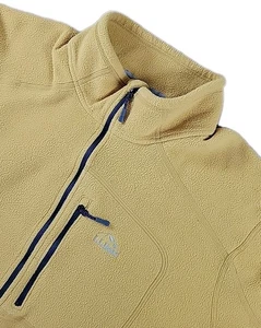 Maglione LL Bean 1/4 Zip Uomo 2XL GIALLO Felpa Maglia Pile Tasche - Foto 1 di 9