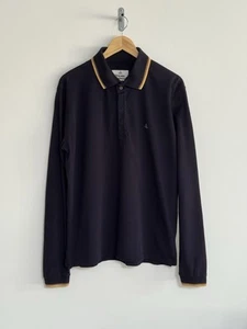 Vivienne Westwood Long Sleeve Polo Shirt Dark Blue 2XL - Picture 1 of 13