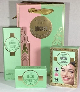 Beekman 1802 Wicked Elphaba Set Green Soap, Mud Mask, Blemish Patches, Gift Bag - Picture 1 of 24