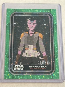 2023 Topps Stars Wars Flagship Synara San GREEN Foil #D 173/499 Resistance - Bild 1 von 3