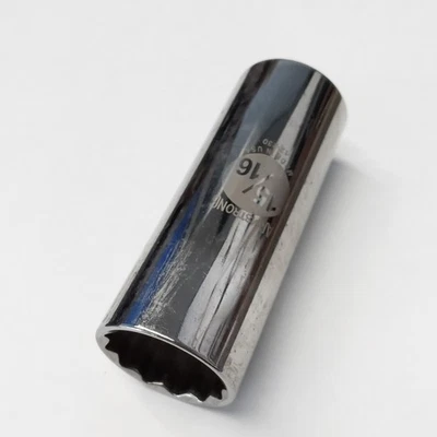 Armstrong 12-230 1/2" Drive 1" Deep Socket 12-Point USA Made - Image 1 of 2