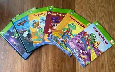 Leap Frog Tag Books Lot Of 6 Consonant And Short Vowels Cars Ben 10 - Image 1 of 2