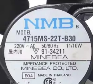 Neu 4715MS-22T-B30-B02 11/10W Lüfter 90 Tage Garantie - Bild 1 von 6