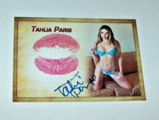 2023 Collectors Expo Model Tahlia Paris Autographed Kiss Card