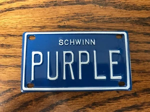 Schwinn Bicycle License Plate - Picture 1 of 1