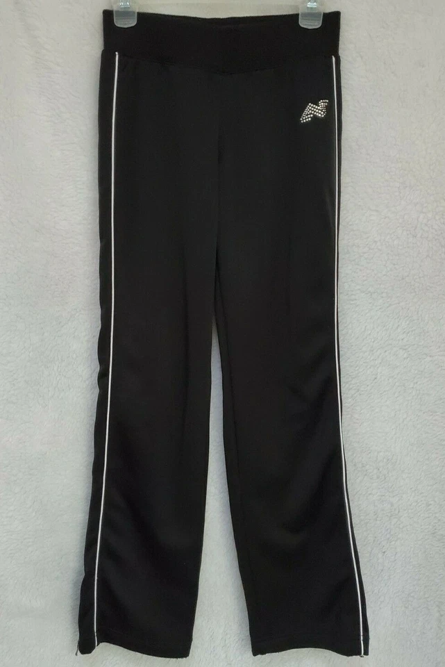 Pantalones para mujer Charles River Apparel talla XS X pequeños negros blancos a rayas laterales Foto 1 de 4