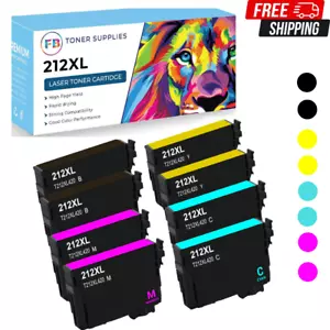 212XL T212 Tintenpatronen 1 Set (2B+2C+2M+2Y) für Epson Workforce WF-2830 WF-2850 - Bild 1 von 5