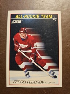 1991 Score American #352 Sergei Fedorov Rookie RC Red Wings Legend 🔥