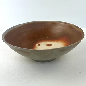 Shumpei Yamaki Studio Pottery Serving Bowl Wood Fired Ash Glaze Artisan Handmade - Picture 1 of 8