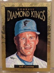 1996 Donruss Diamond Kings #DK-21 Jeff Conine Marlins RARE ICONIC INSERT /10000