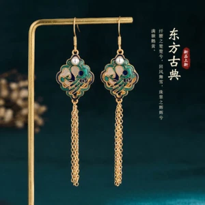 Chinese style Hanfu qipao palace accessories tassel earrings - Picture 1 of 13