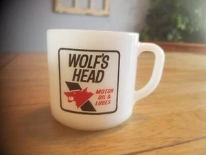 Vtg Wolf's Head Motor Oil Mug Unused - Picture 1 of 1