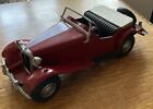 Vintage Doepke MG Sport Car Red Metal Model Toy