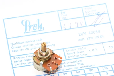 Trimmer / Trimmpoti / Potentiometer von PREH, 100 Ohm linear, DIN 40080, NOS - Bild 1 von 4