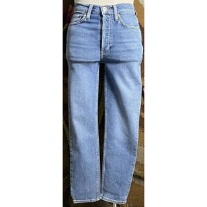 Re/Done Redone 90’s High Rise Ankle Crop Jeans Size 25 - Picture 1 of 15
