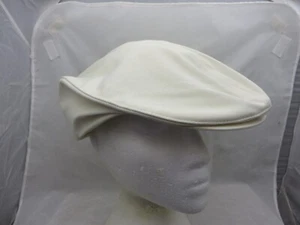 Tiger Woods cabby newsboy cap hat size M/ L white - Picture 1 of 3