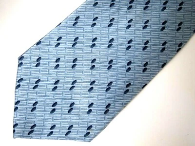 Vtg Gianfranco Ruffini Mens Necktie Tie Blue Geometric Silk 59" - Image 1 of 4