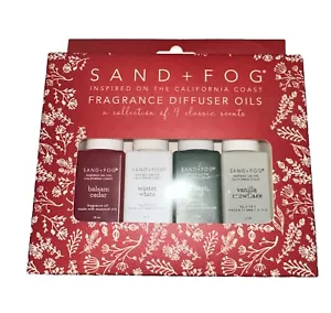 SAND + FOG Fragrance Diffuser Oils Collection of 4 Holiday Scents NIB - Picture 1 of 4