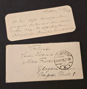 TINY FELDPOST LETTER! WW1 WWI Imperial German soldiers War Time mail 1918 - Picture 1 of 5