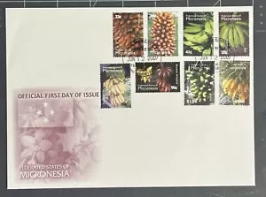 MICRONESIA 2007, Large FDC With STAMP SHEET BANANAS (FULL SET) SC 733-40 CV +$18 - Picture 1 of 1