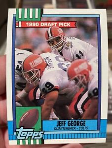 Jeff George 1990 Topps Draft Pick #298 RC Indianapolis Colts