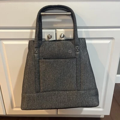 CALIA Neoprene Gray Tote Bag Pool Work Travel Gym Baby Padded Handles Expandable - Image 1 of 4